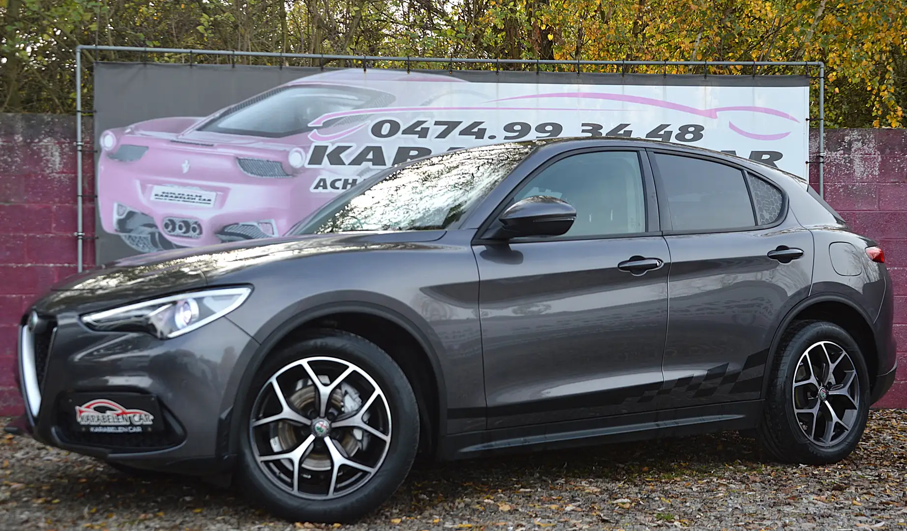 Alfa Romeo Stelvio 2.2JTD Q4 BOITE AUT NAV CAM CLIM 51.515KM Grijs - 1