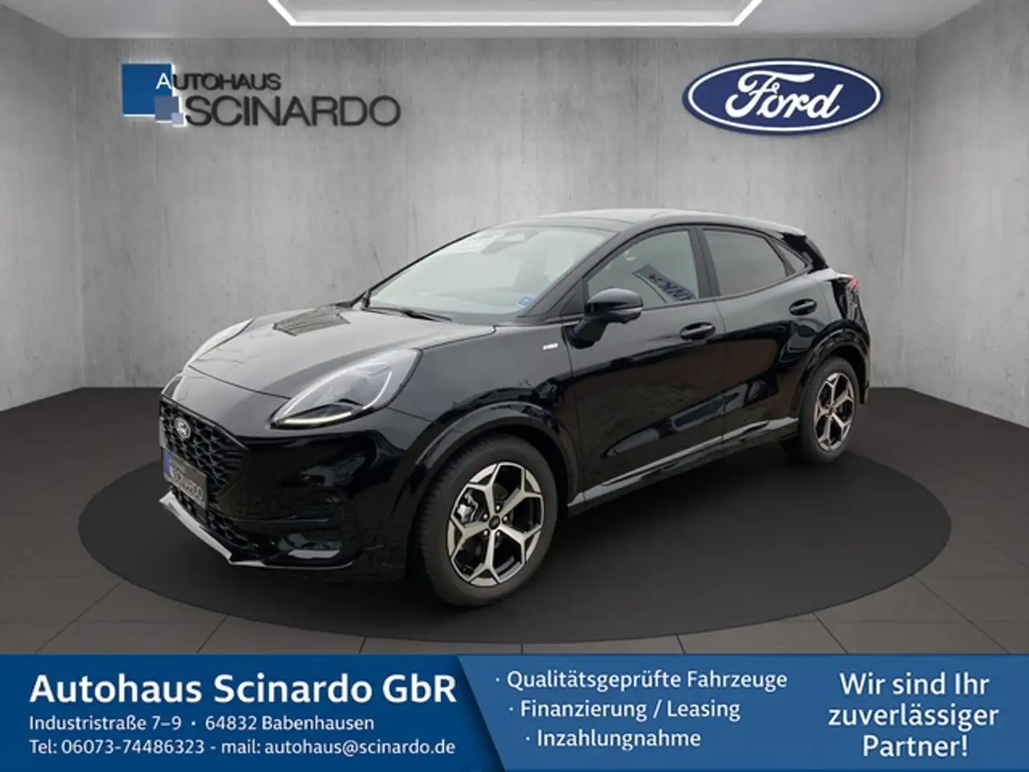 Ford Puma 1.0 EB ST-Line Aut.*Panorama*Navi*360°*LED Schwarz - 1