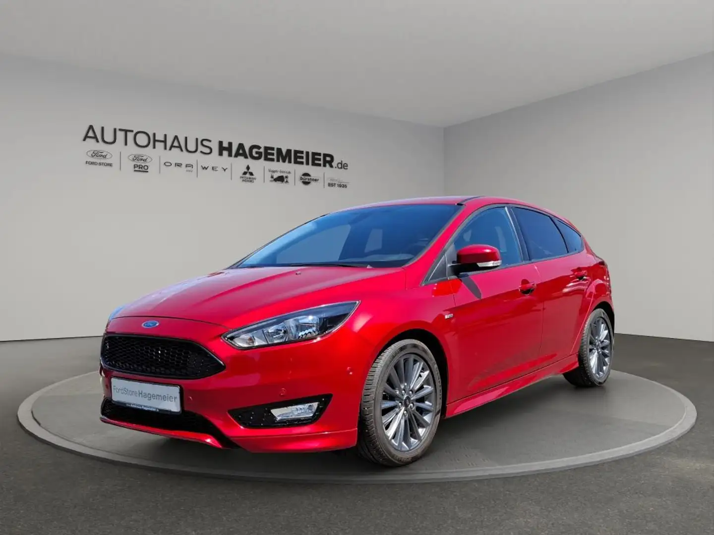 Ford Focus ST-Line 1.0 Ecoboost Rouge - 1