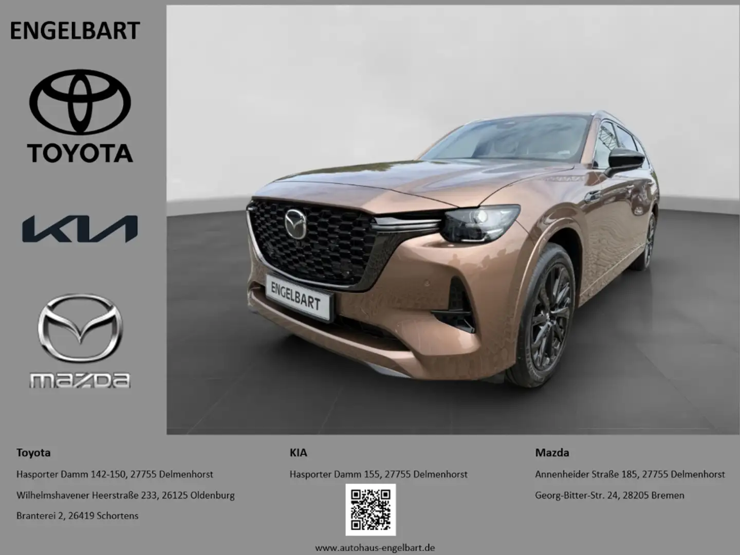 Mazda CX-80 Homura Plus AWD 3.3 e-SKYACTIV-D 254 M-Hybrid El. Bronze - 1
