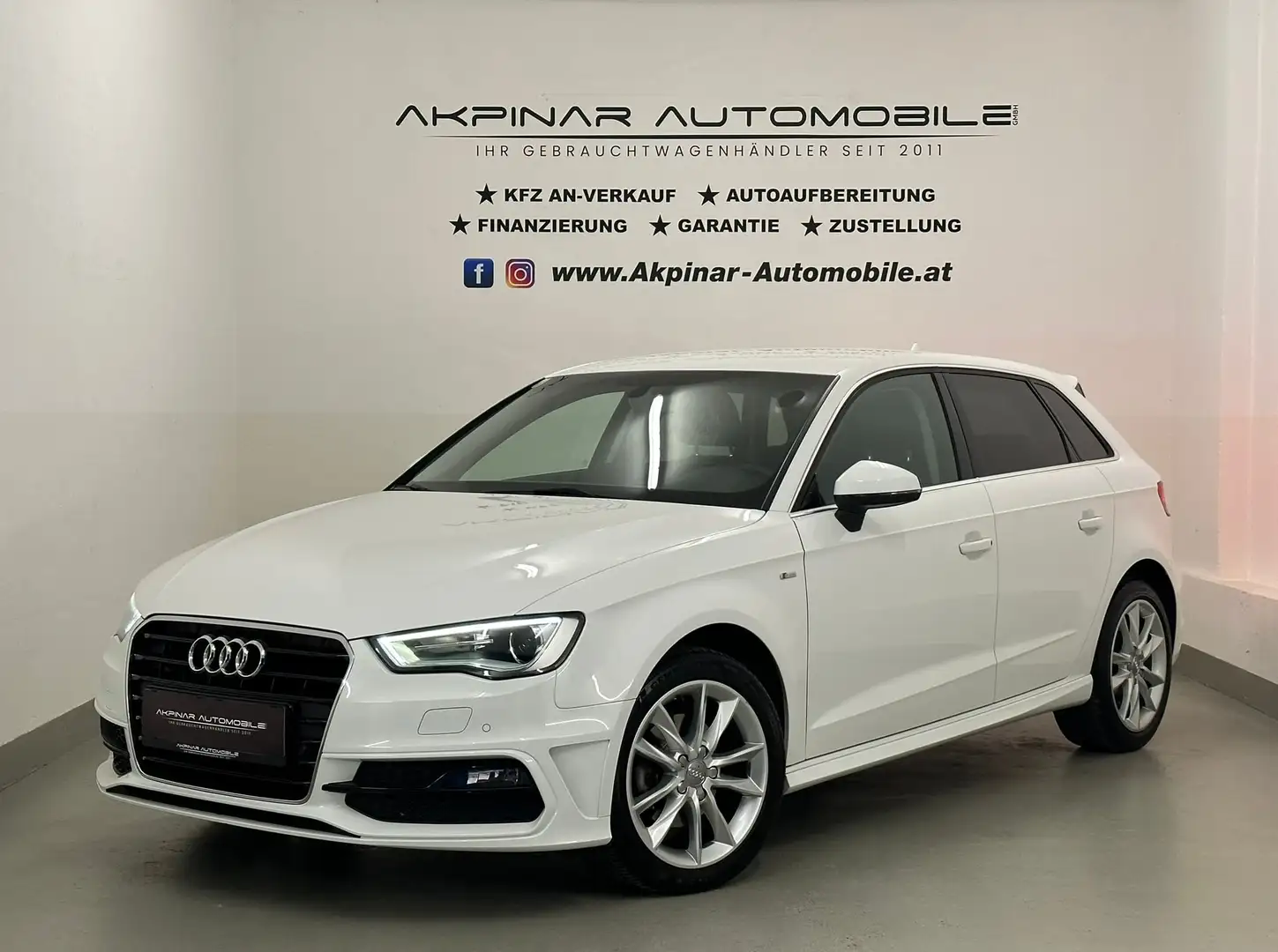 Audi A3 S-Line Sportback 1.6 TDI  XENON - LED - TEMPOMAT Weiß - 1