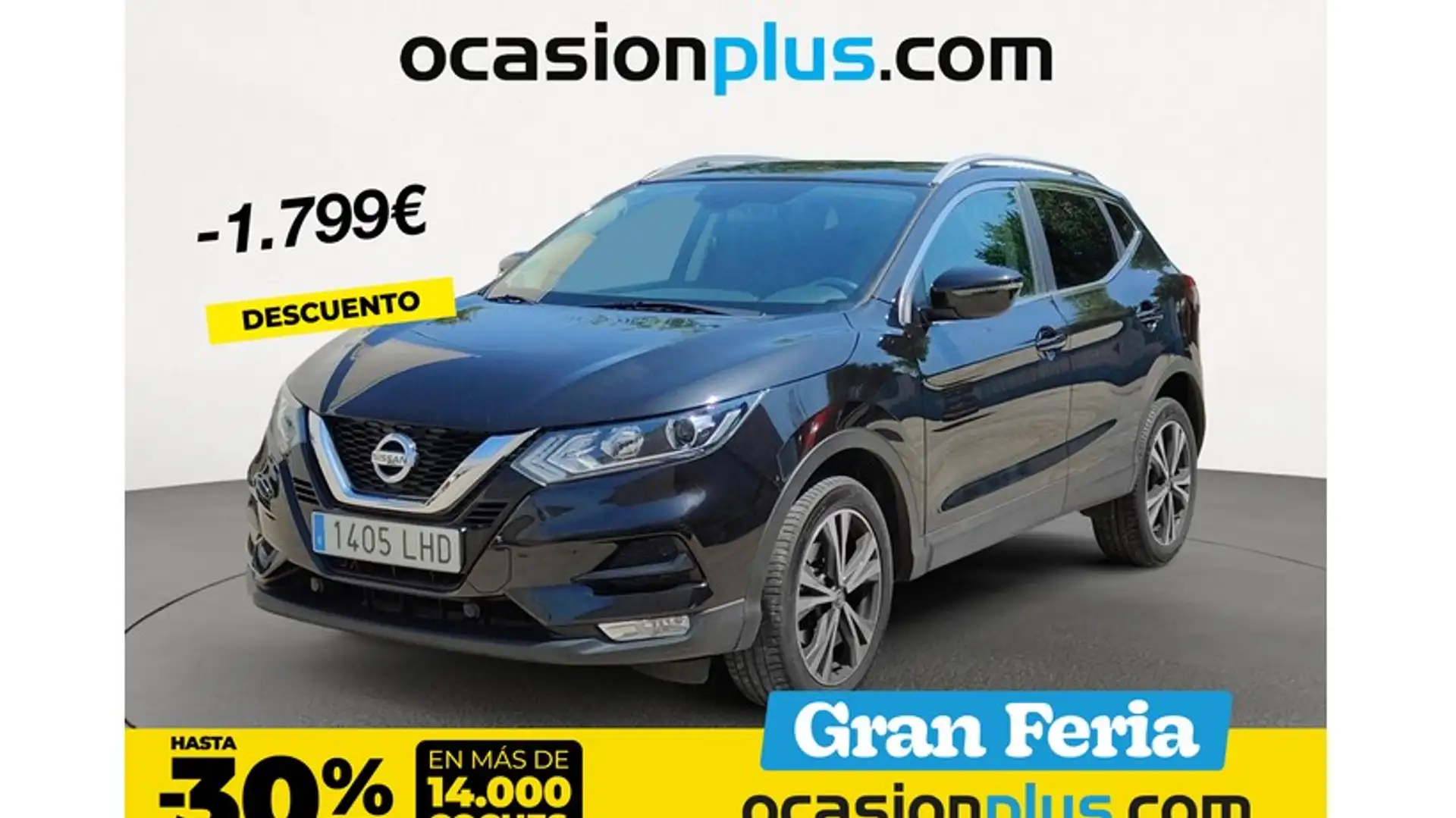 Nissan Qashqai 1.3 DIG-T Acenta 4x2 103kW Zwart - 1