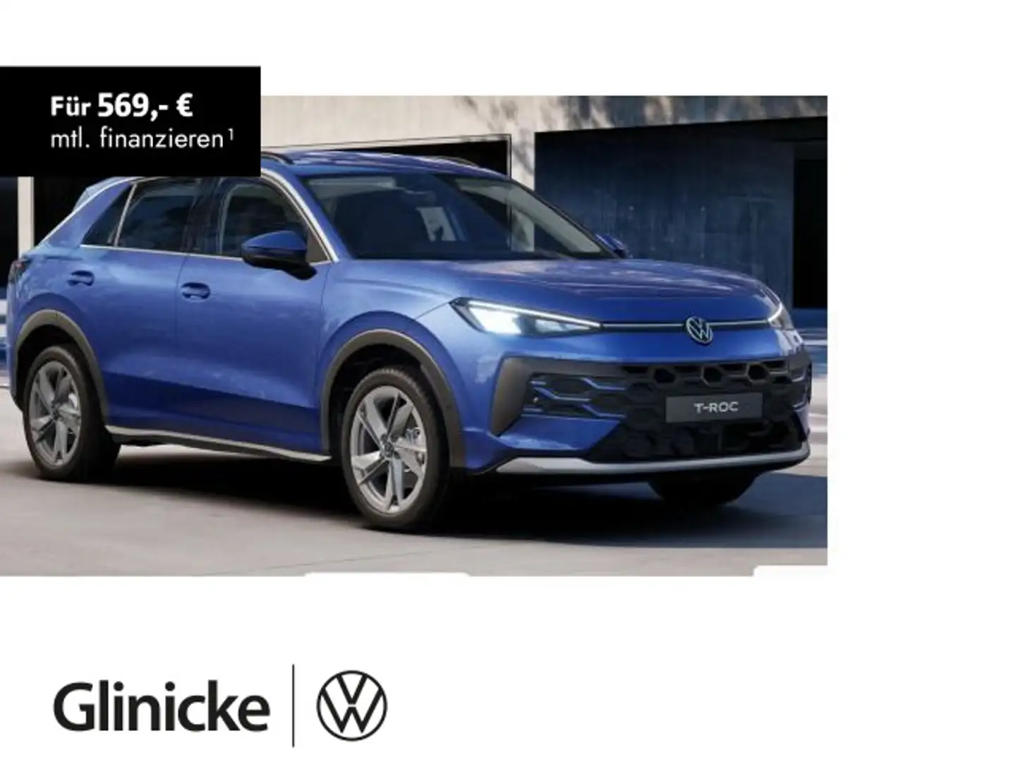 Volkswagen T-Roc Life 1.5 l eTSI OPF 110 kW (150 PS) 7-Gang Blau - 1