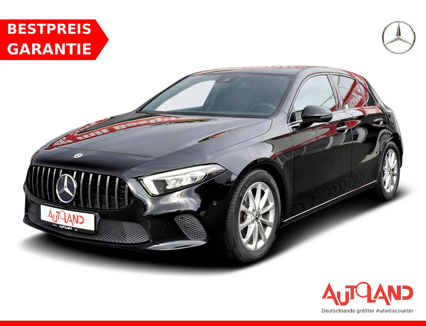 Mercedes-Benz A 180 A180 Progressive AT LED Navi Tempomat PDC DAB Schwarz - 1