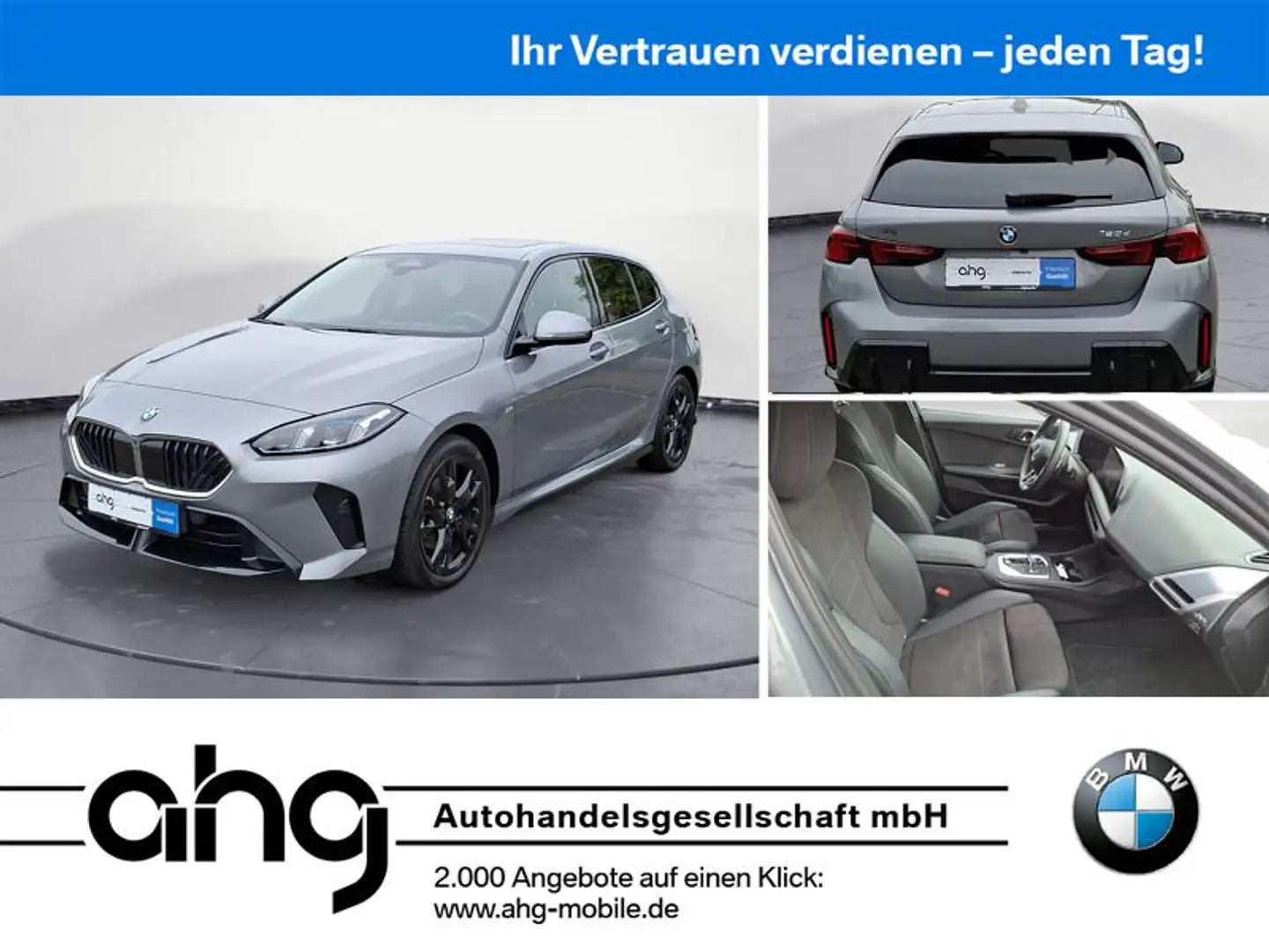 BMW 120 d M Sportpaket Panorama HIFI H&K Sitzverstell Grau - 1