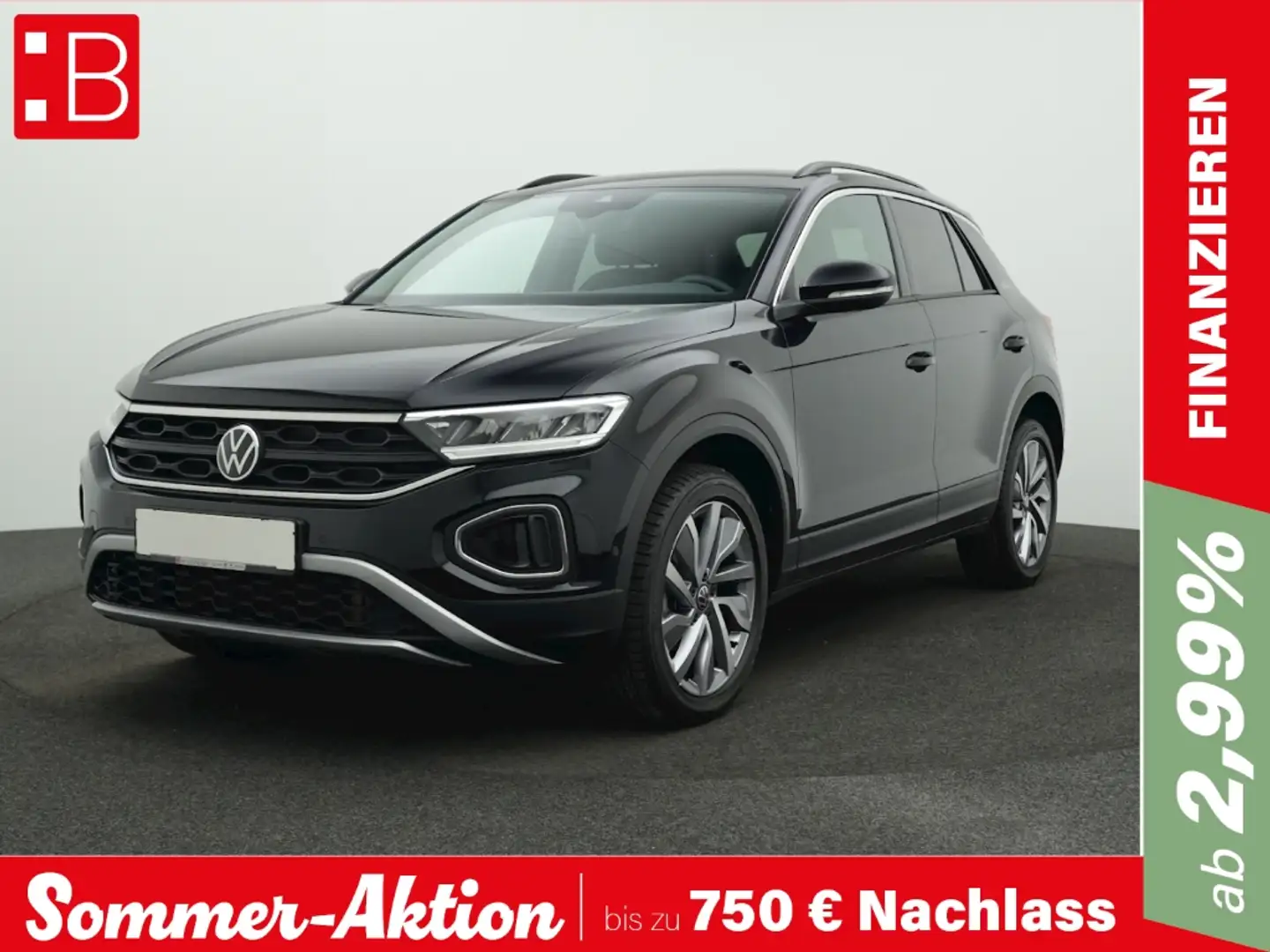 Volkswagen T-Roc 1.5 TSI DSG Goal PLUS PAKET AHK KAMERA NAVI Schwarz - 1