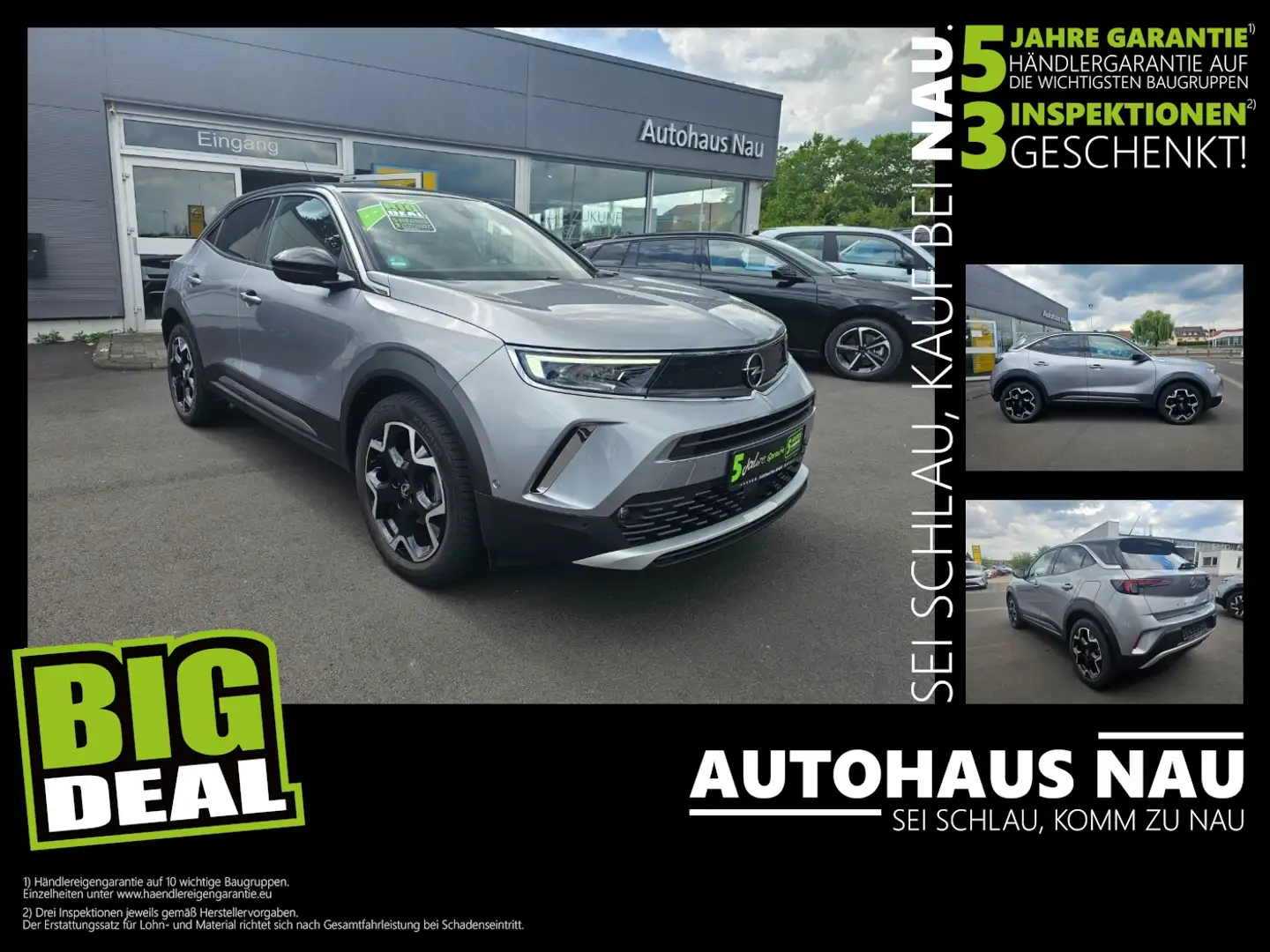 Opel Mokka Ultimate 1.2 inkl. Inspektionspaket BigDeal Grau - 1