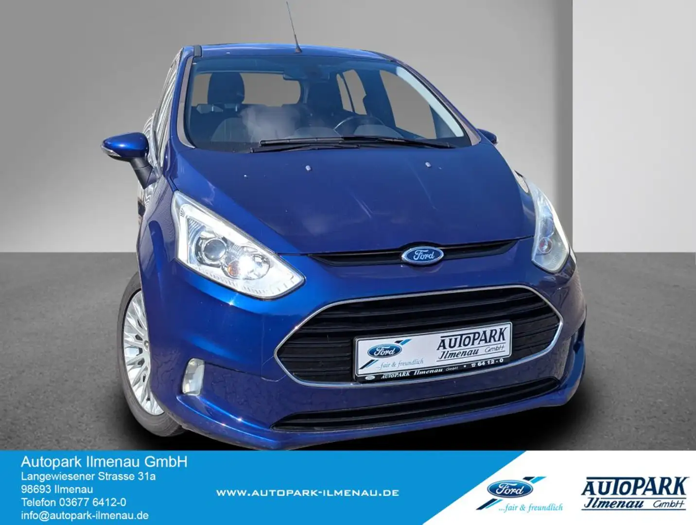 Ford B-Max 1.0 EcoBoost Titanium SHZ+Klimaaut. uvm. Blau - 1