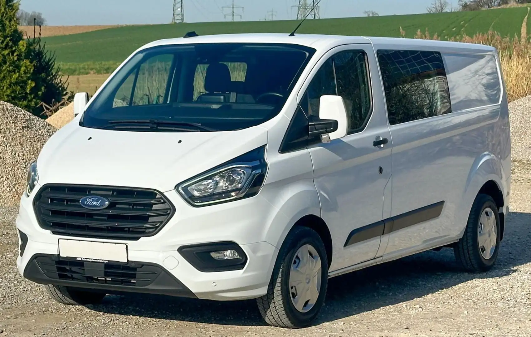Ford Transit Custom Doppelkabine 320 L2 H1 Trend,Doka Weiß - 2