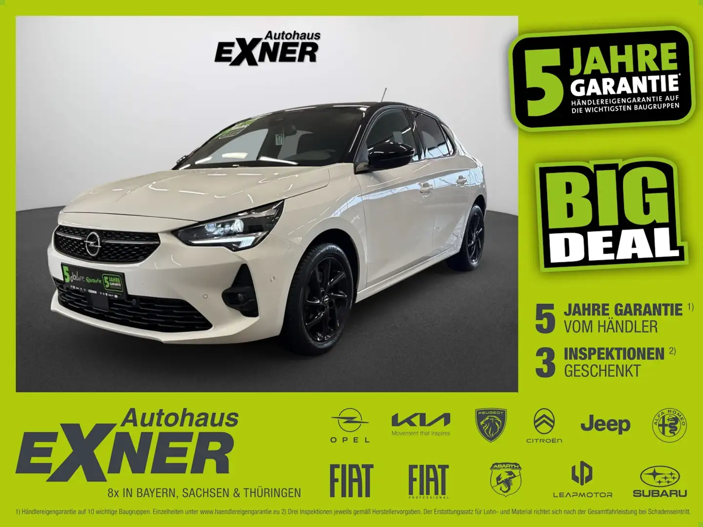 Opel Corsa 1.2 Turbo GS Alcantara+LED+Navi+SHZ+Kam. Blanc - 1