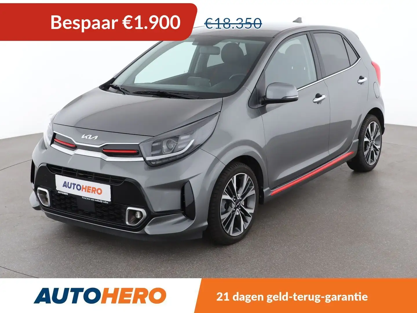Kia Picanto 1.0 TGDI GT Line Grijs - 1
