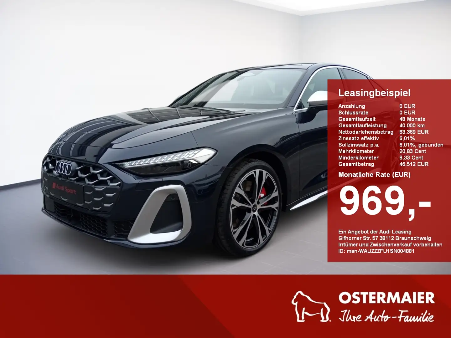 Audi S5 Limousine TFSI 270 kW S tronic B&O*NAVI*PANO Blau - 1