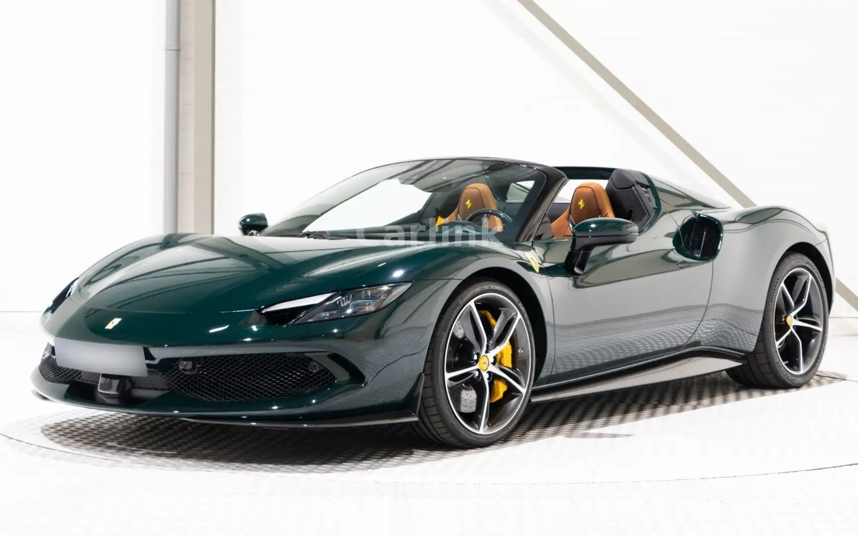Ferrari 296 GTS -LIFT-VERDE BRITISH-IROKO-VOLL-CARBON- Vert - 1