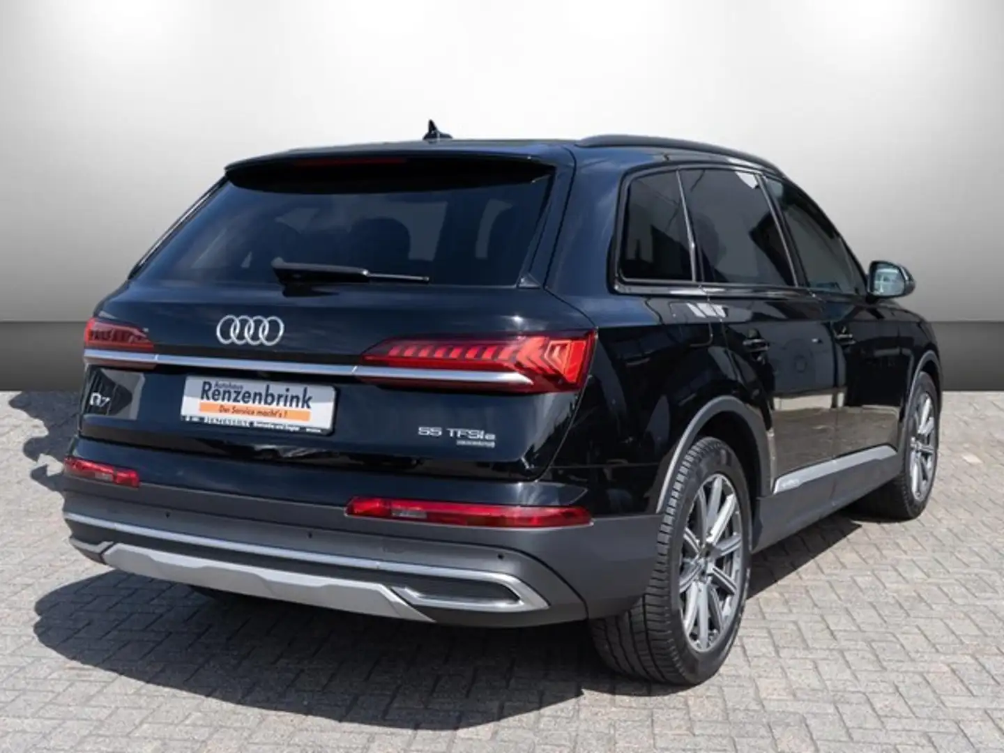 Audi Q7 55 TFSI e quattro MATRIX+AHK+NAVI+LUFTFEDERUNG Schwarz - 2