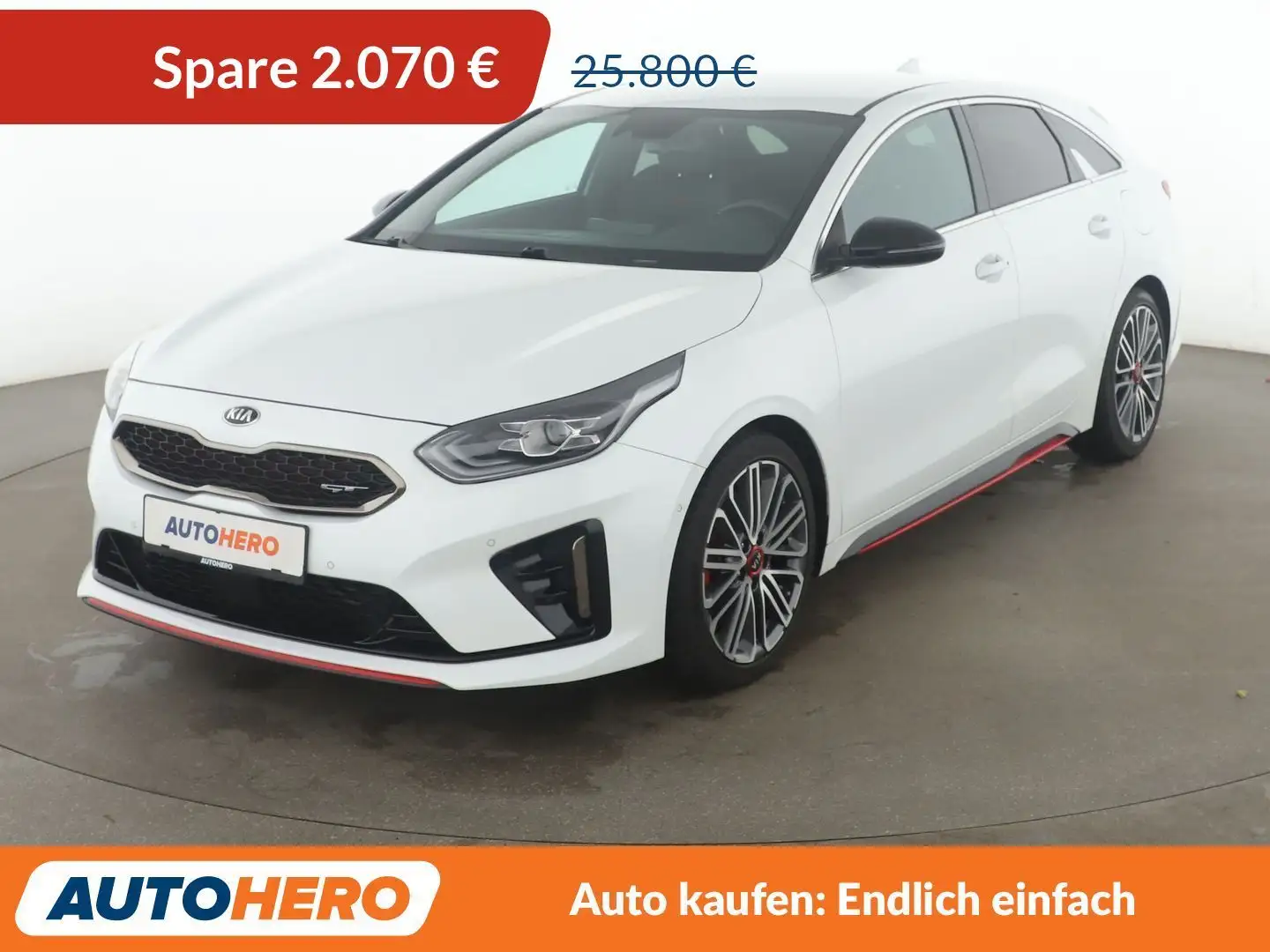 Kia ProCeed / pro_cee'd 1.6 TGDI GT Aut*NAVI*LED*ACC*CAM*PDC*SHZ*KLIMA* Weiß - 1