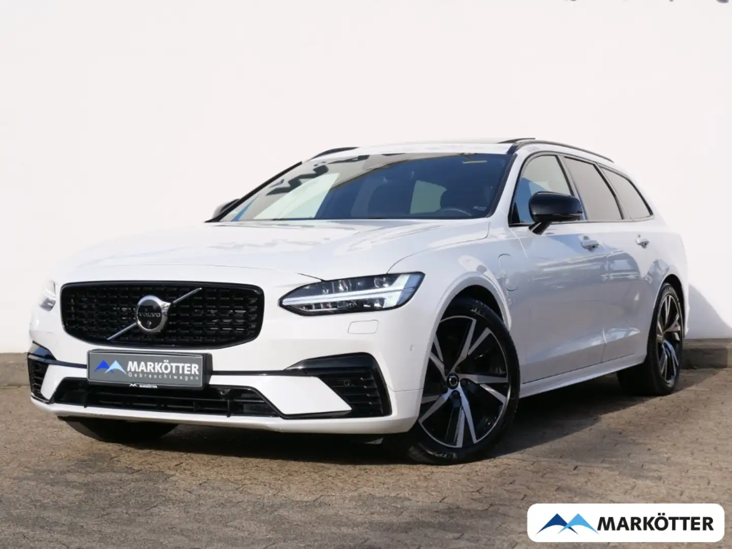 Volvo V90 T8 AWD Ultimate Dark /360 CAM/Standheizung/ Blanc - 1