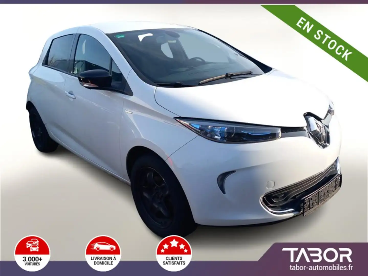Renault ZOE ZE40 R110 Limited Miet-Bat. GPS PDC Blanc - 1
