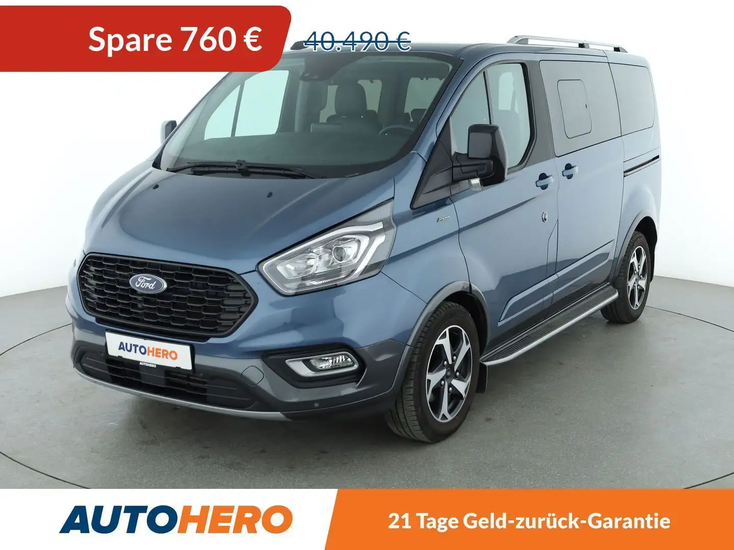 Ford Tourneo Custom 2.0 TDCi Mild-Hybrid L1 Active*NAVI*CAM*PDC*SHZ* Blau - 1