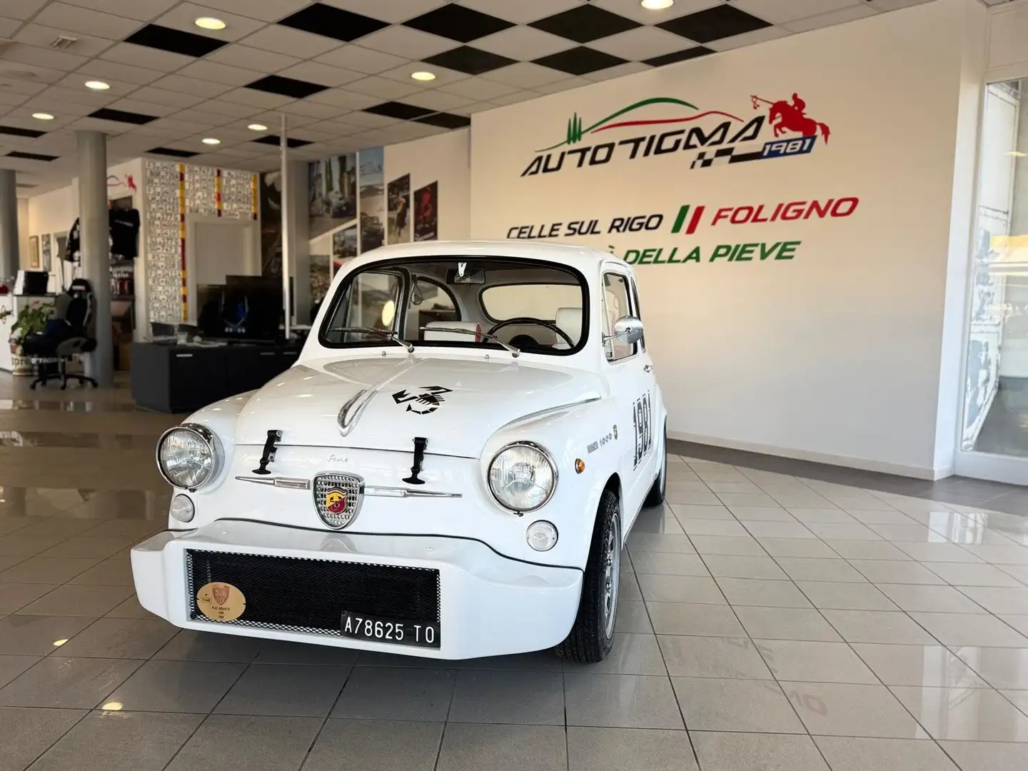 Fiat 600 Abarth 1000 REPLICA ISCRITTA ASI Bianco - 1