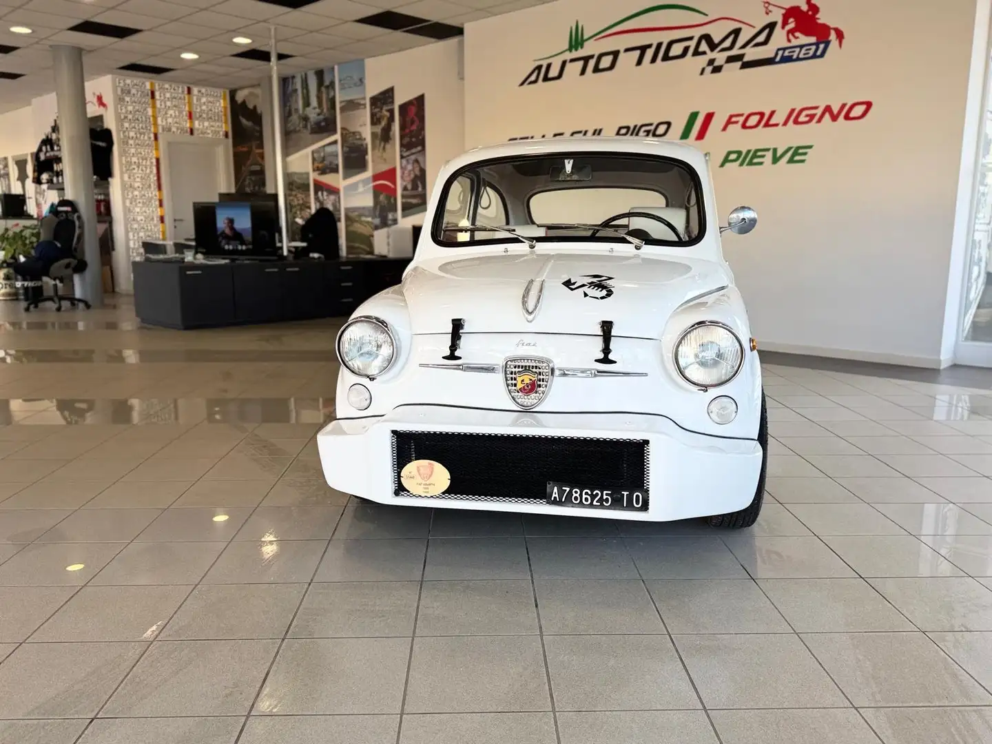 Fiat 600 Abarth 1000 REPLICA ISCRITTA ASI Bianco - 2