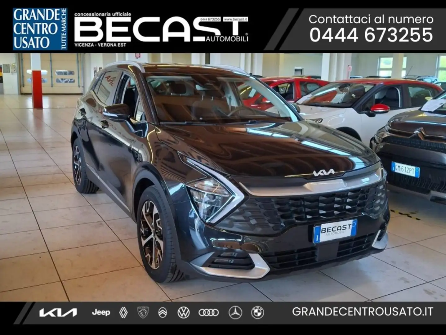 Kia Sportage 1.6 CRDi MHEV DCT Style UNICO PROPRIETARIO Zwart - 1