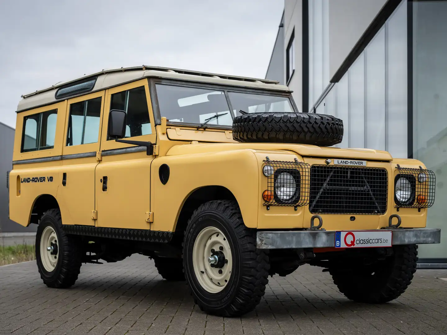 Land Rover Series Stage One V8 109 10 seats Geel - 1