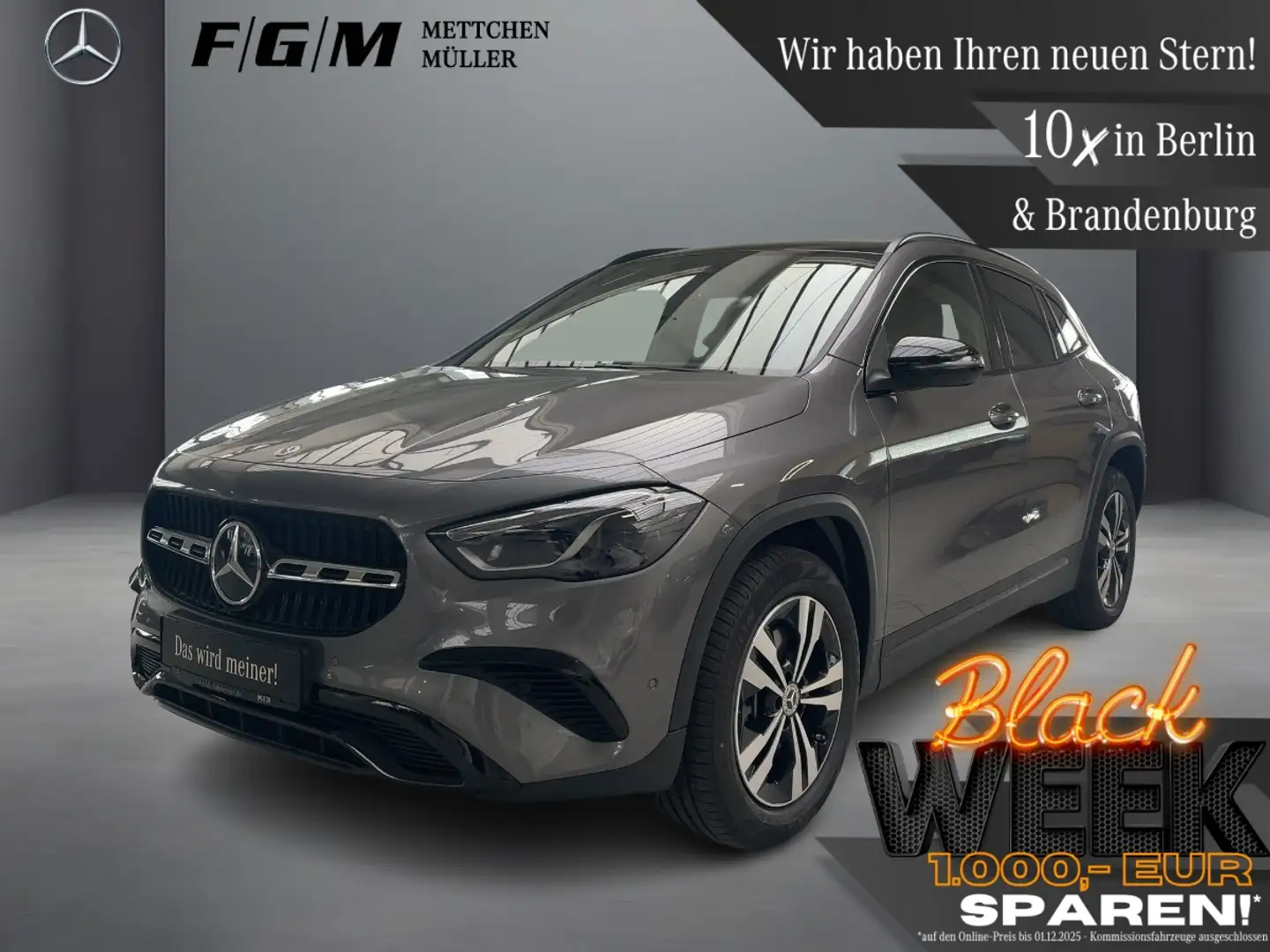 Mercedes-Benz GLA 250 e Progressive MBeam|S-Dach|TWA|Night|SHD Gris - 1