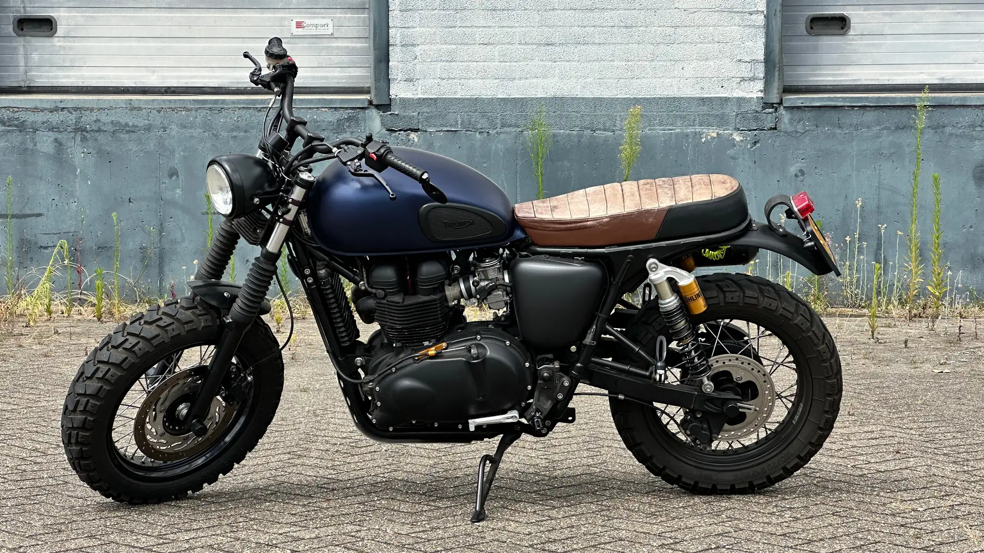 Triumph Scrambler Blauw - 1
