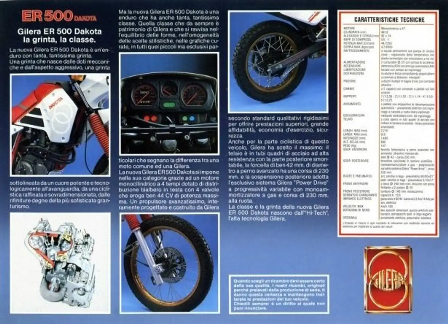 Gilera Dakota ER 500 White - 2
