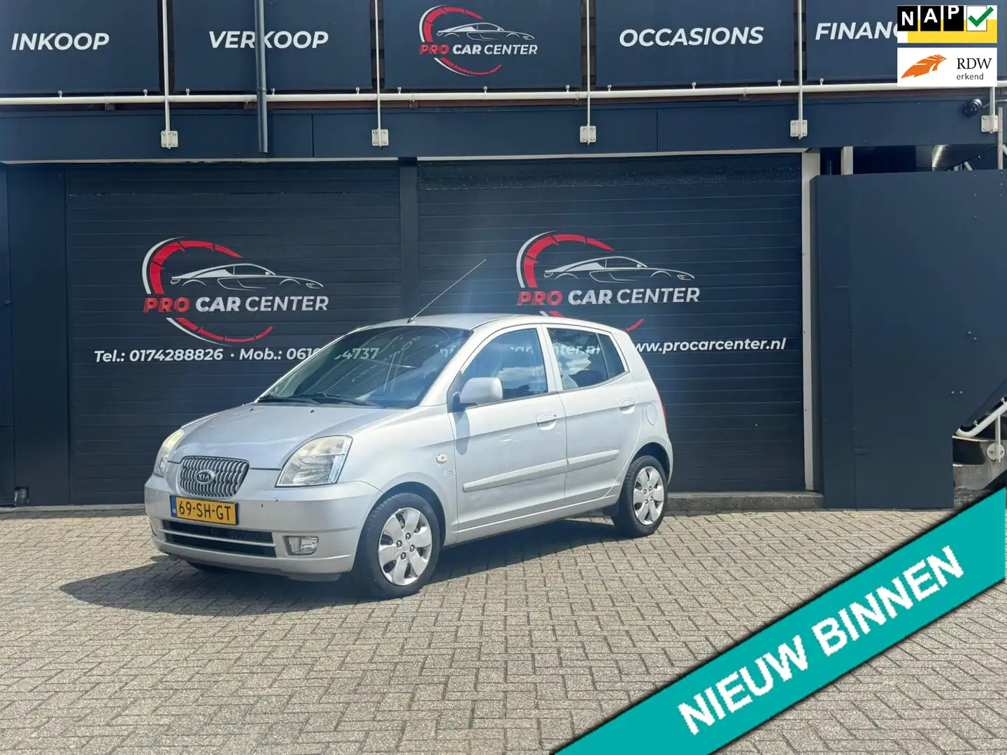 Kia Picanto 1.0 EX AIRCO|EL.RAMEN|NAP Grijs - 1