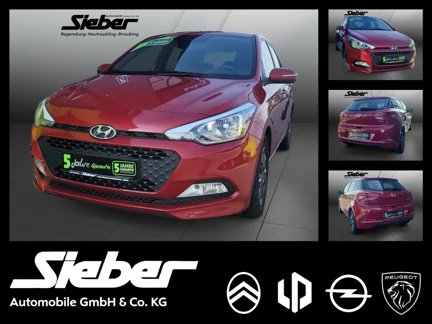 Hyundai i20 1.2 YES! *Sitzheizung*Klima*Lenkradheizung* Rot - 1