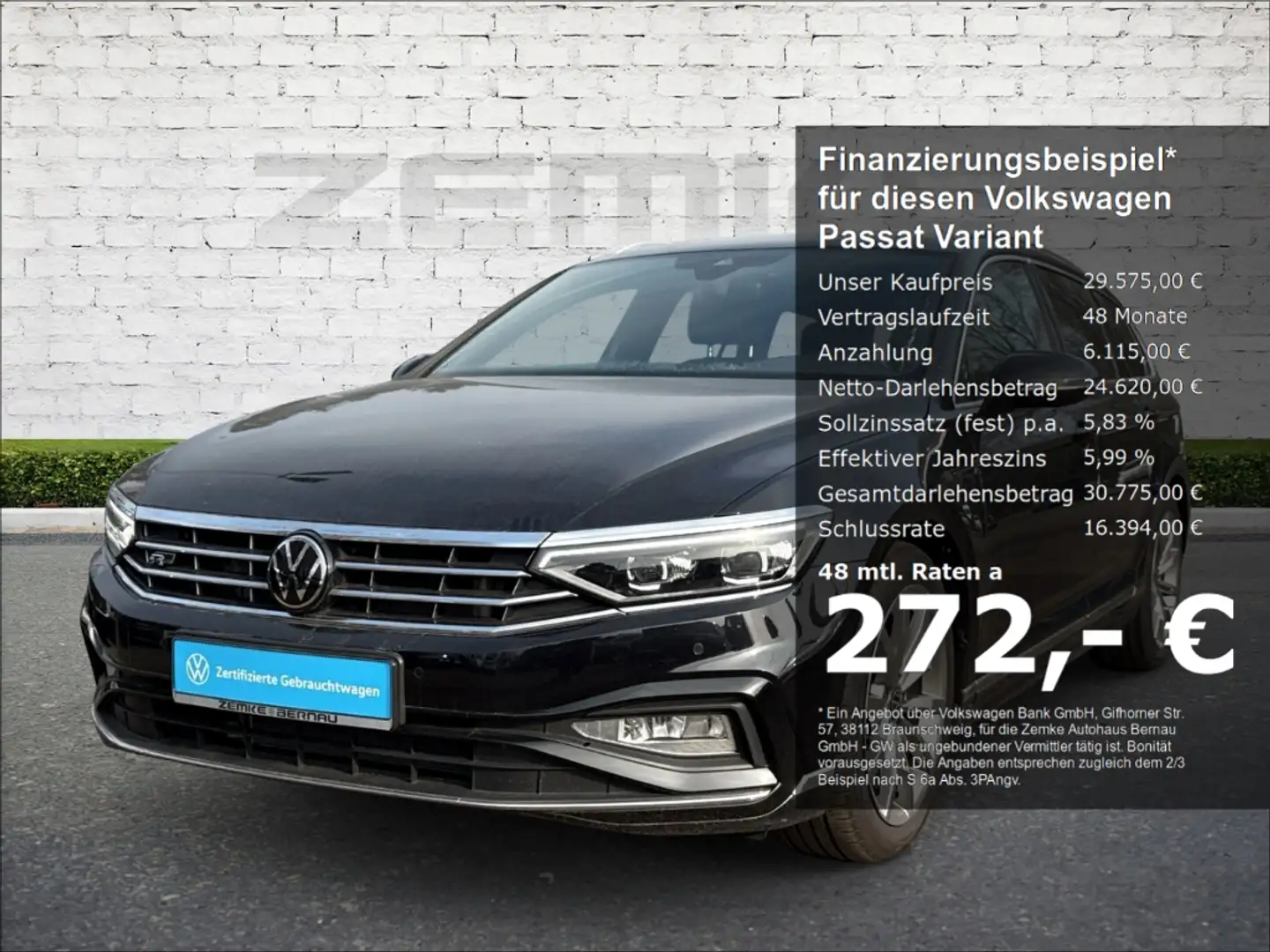 Volkswagen Passat Variant Elegance 1.5 TSI DSG R-Line Sportpaket Navi Leder Negro - 1