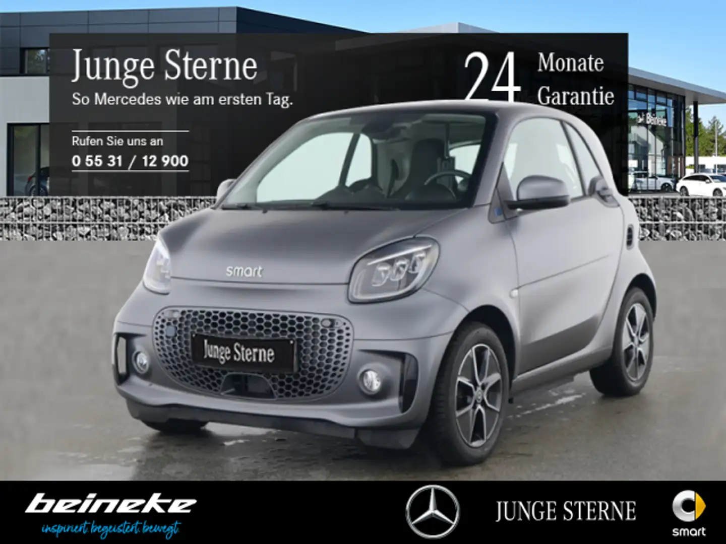 smart forTwo Smart EQ fortwo Exclusive RFK LED 22KW Pano Ambi Grau - 1