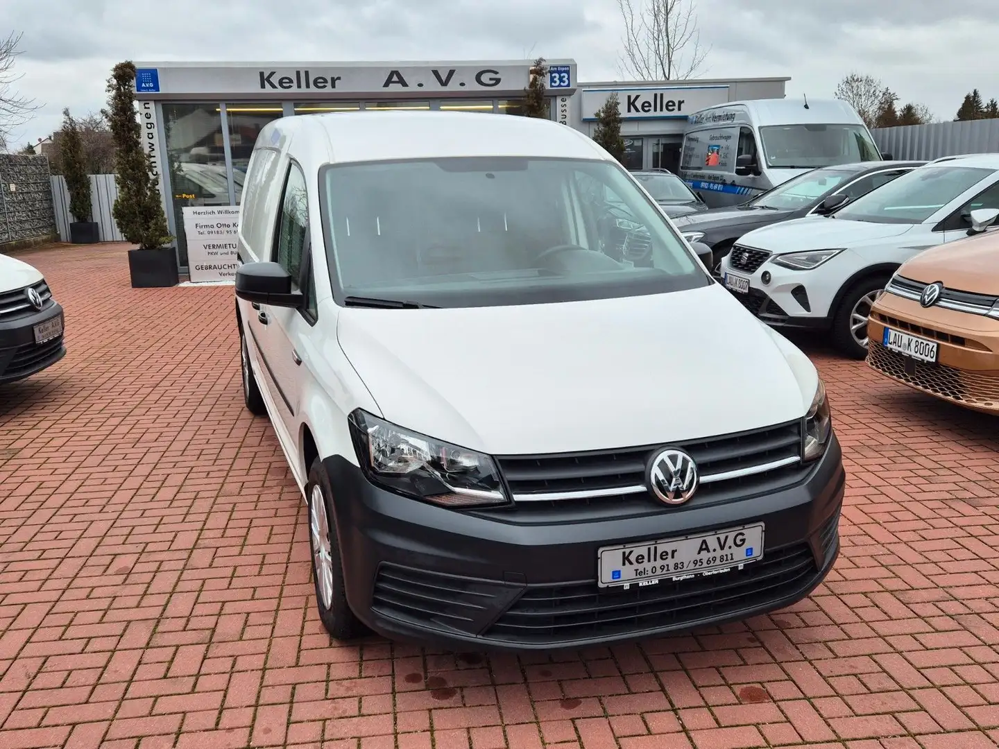 Volkswagen Caddy 2,0TDI Maxi Kasten AHK Navi Sitzheizg. Weiß - 1