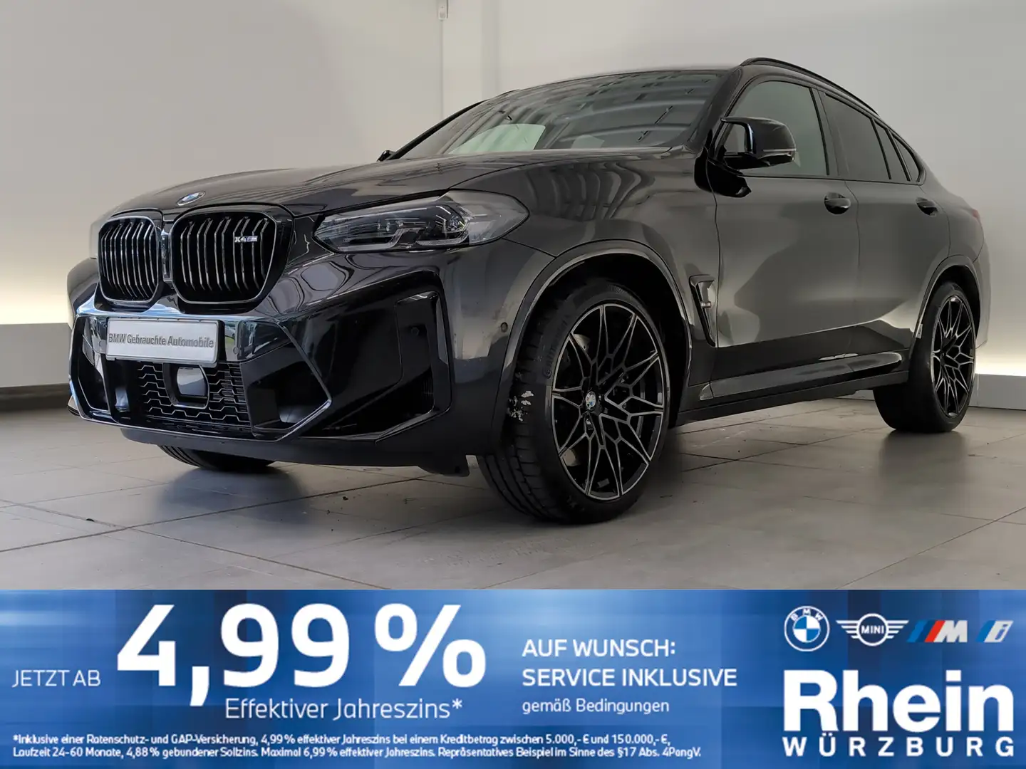 BMW X4 M LED/H&K/DAB/Lordose Zwart - 1