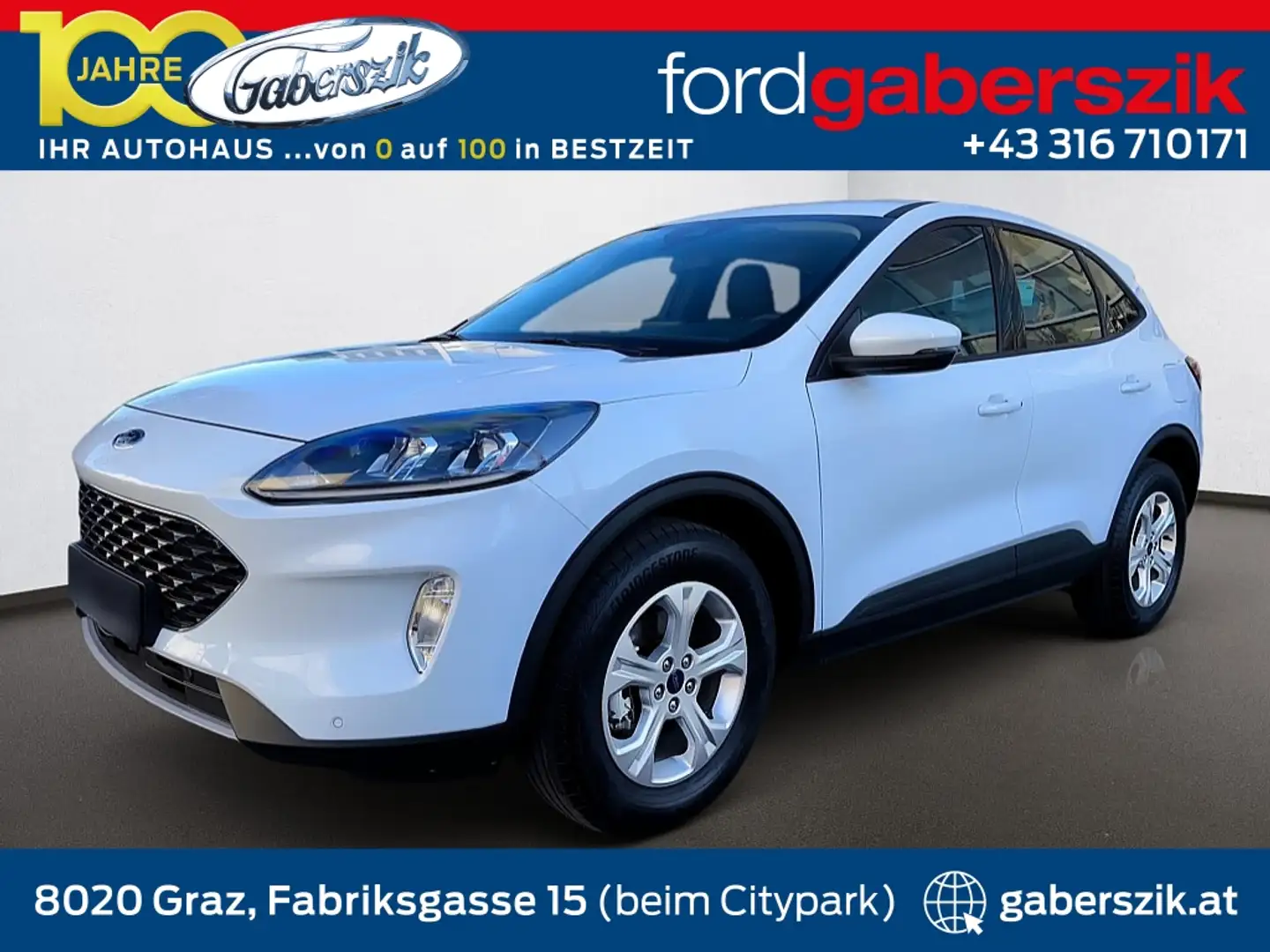 Ford Kuga 2,5 Duratec FHEV Cool & Connect Aut. Weiß - 1