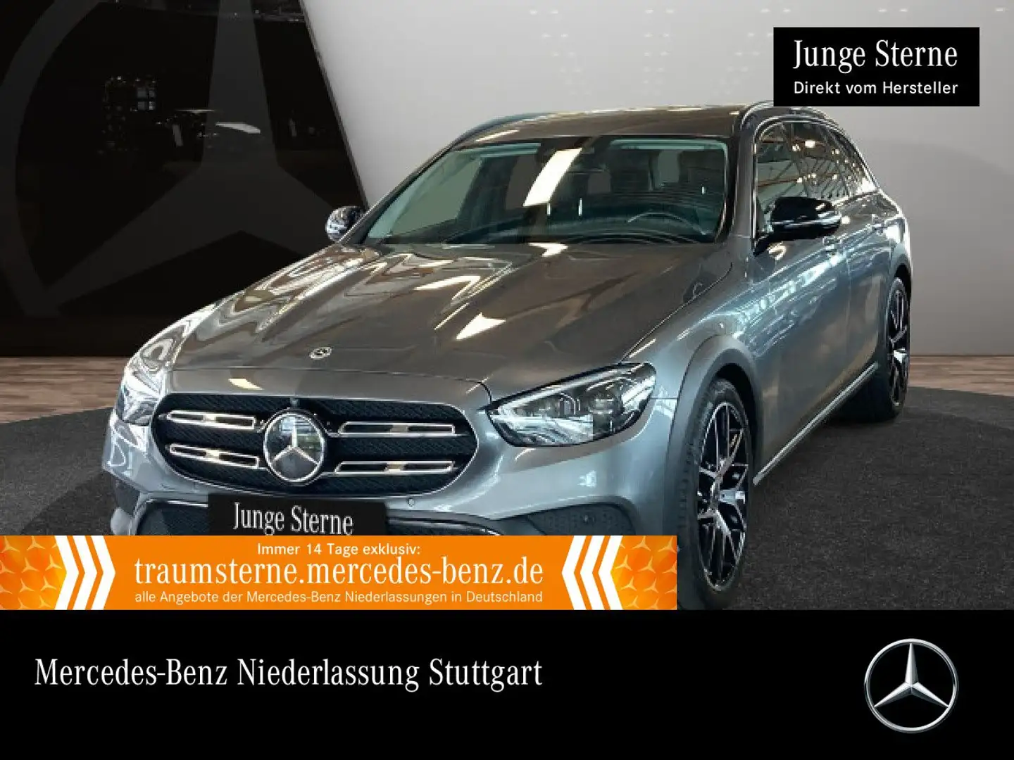 Mercedes-Benz E 220 d T 4M AVANTG+NIGHT+360+AHK+MULTIBEAM+STHZG Gris - 1