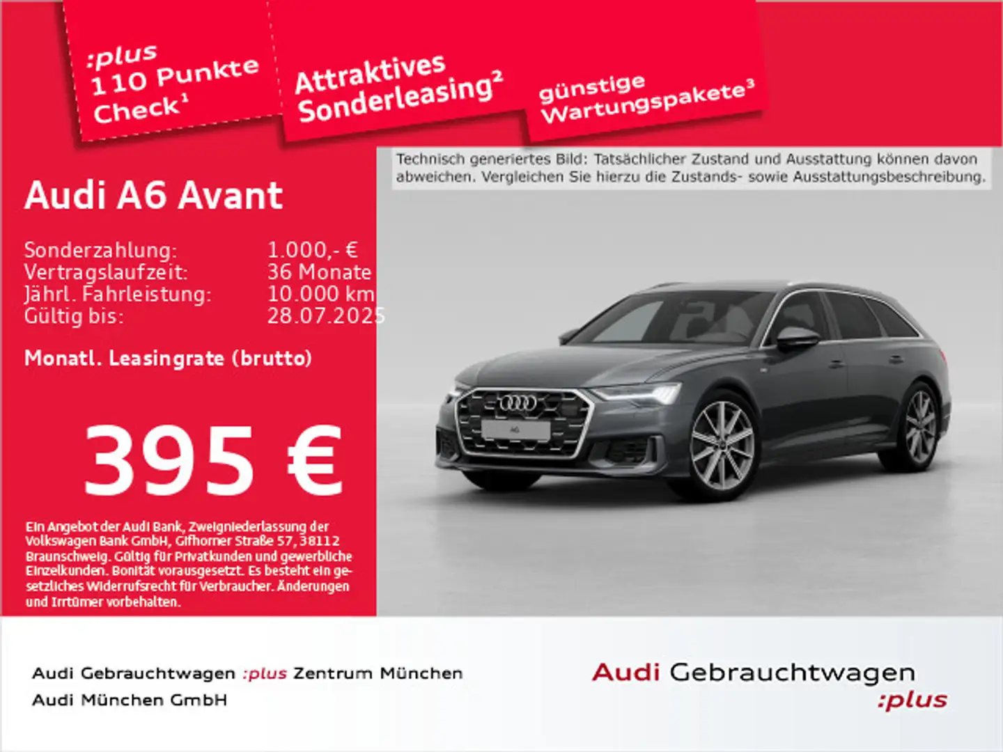 Audi A6 45 TFSI qu. S tronic S line ACC/AHK/B&O Grau - 1