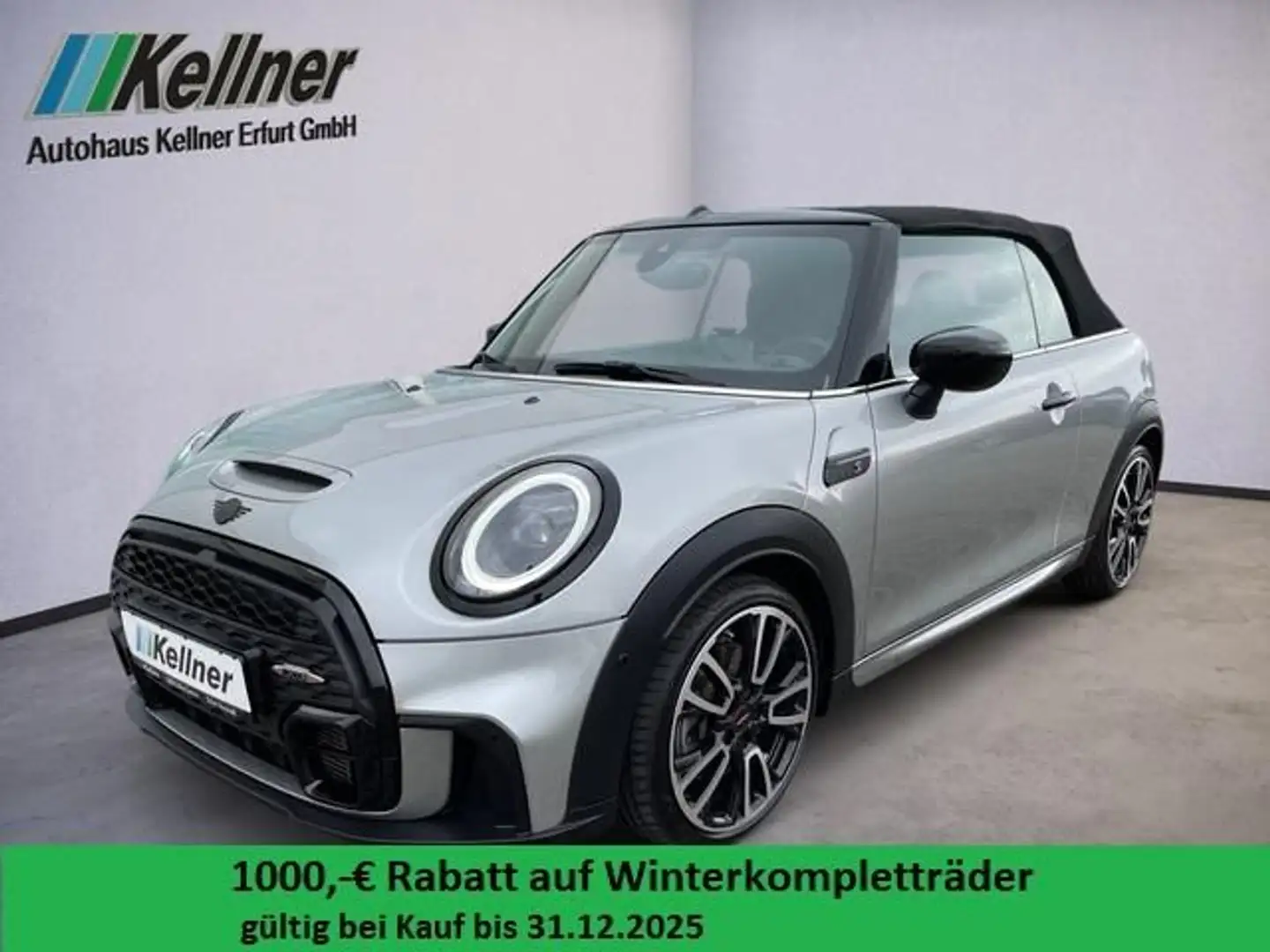 MINI Cooper S Cabrio Aut.+JCW+HeadUp+harman/kardon+Kl Silber - 1