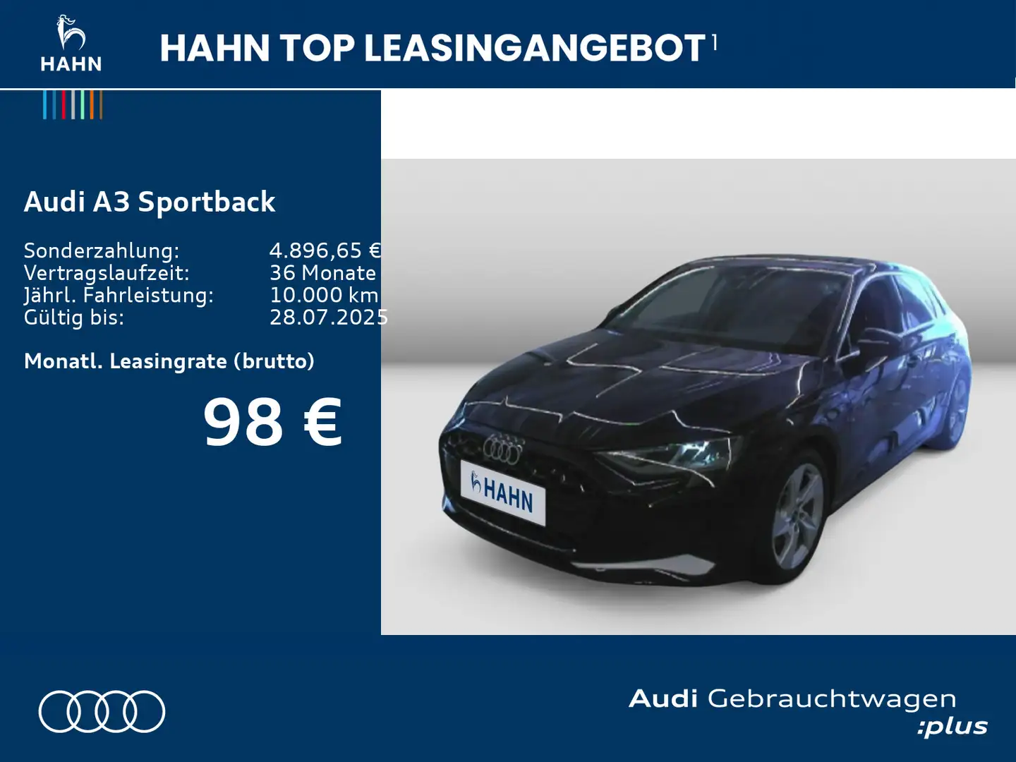 Audi A3 30 TFSI S-trc advanced Navi Sitzhzg Blau - 2