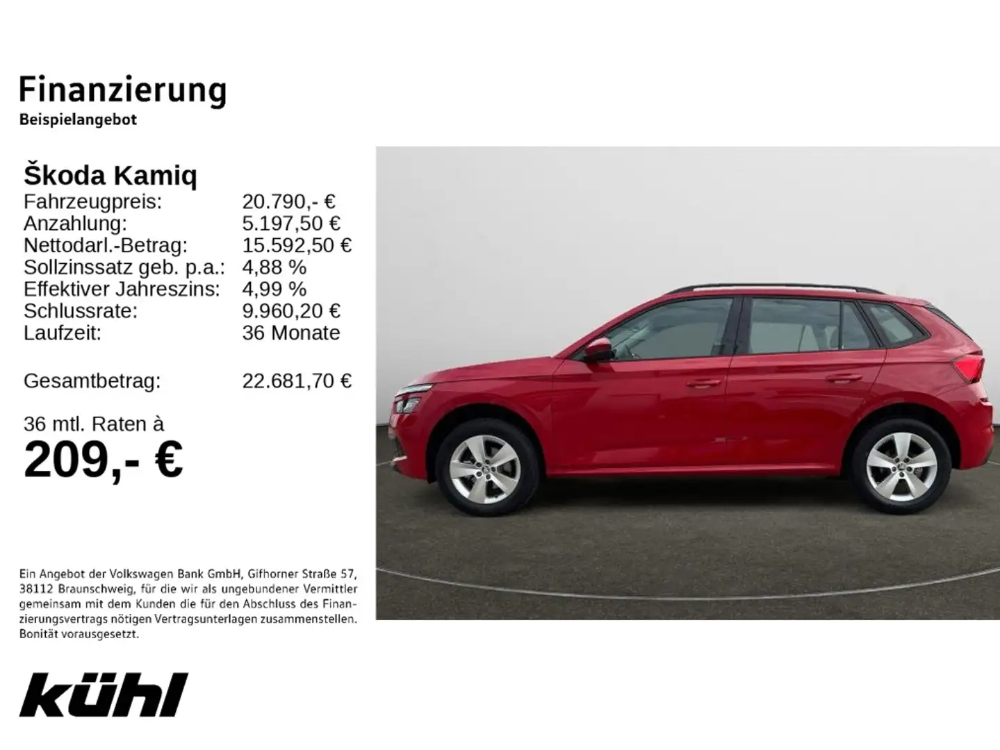 Skoda Kamiq 1.5 TSI Ambition LED,LM16,SHZ., Rot - 2