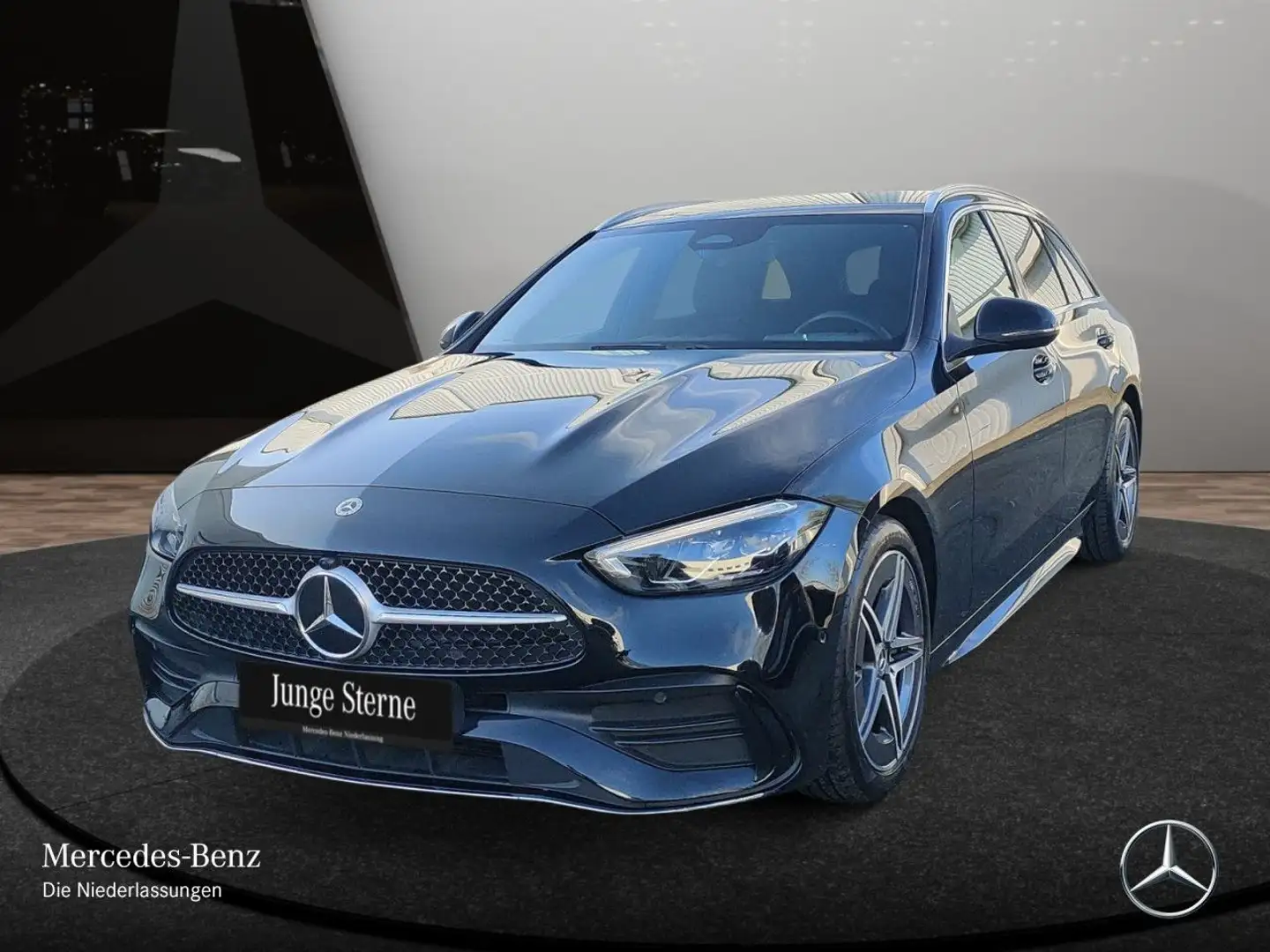Mercedes-Benz C 300 T 4M AMG+AHK+LED+KAMERA+TOTW+KEYLESS+9G Schwarz - 2