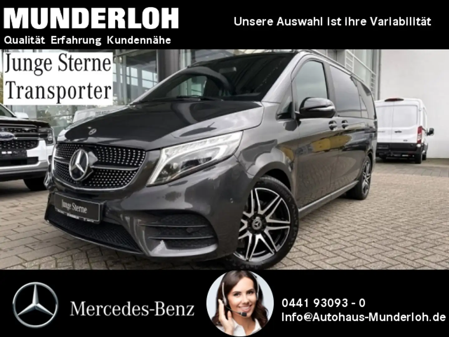 Mercedes-Benz V 250 d EDITION Lang AMG Line Night SpurW Sport Grau - 1