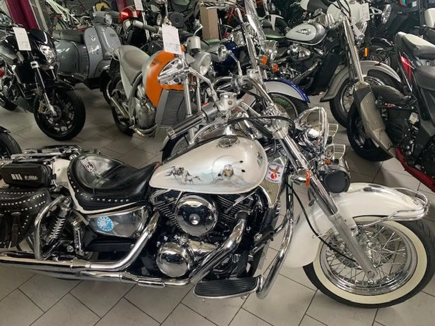 Kawasaki VN 1500 Classic Blanco - 1