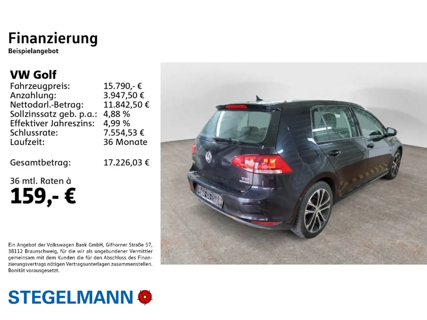 Volkswagen Golf VII 1.4 TSI DSG Highline *Navi*Xenon*Park-L Schwarz - 2