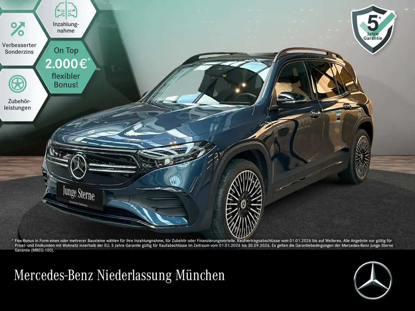 Mercedes-Benz EQB 350 4M AMG+NIGHT+PLUS-PAKET+PANO+360+MEMORY Blau - 1