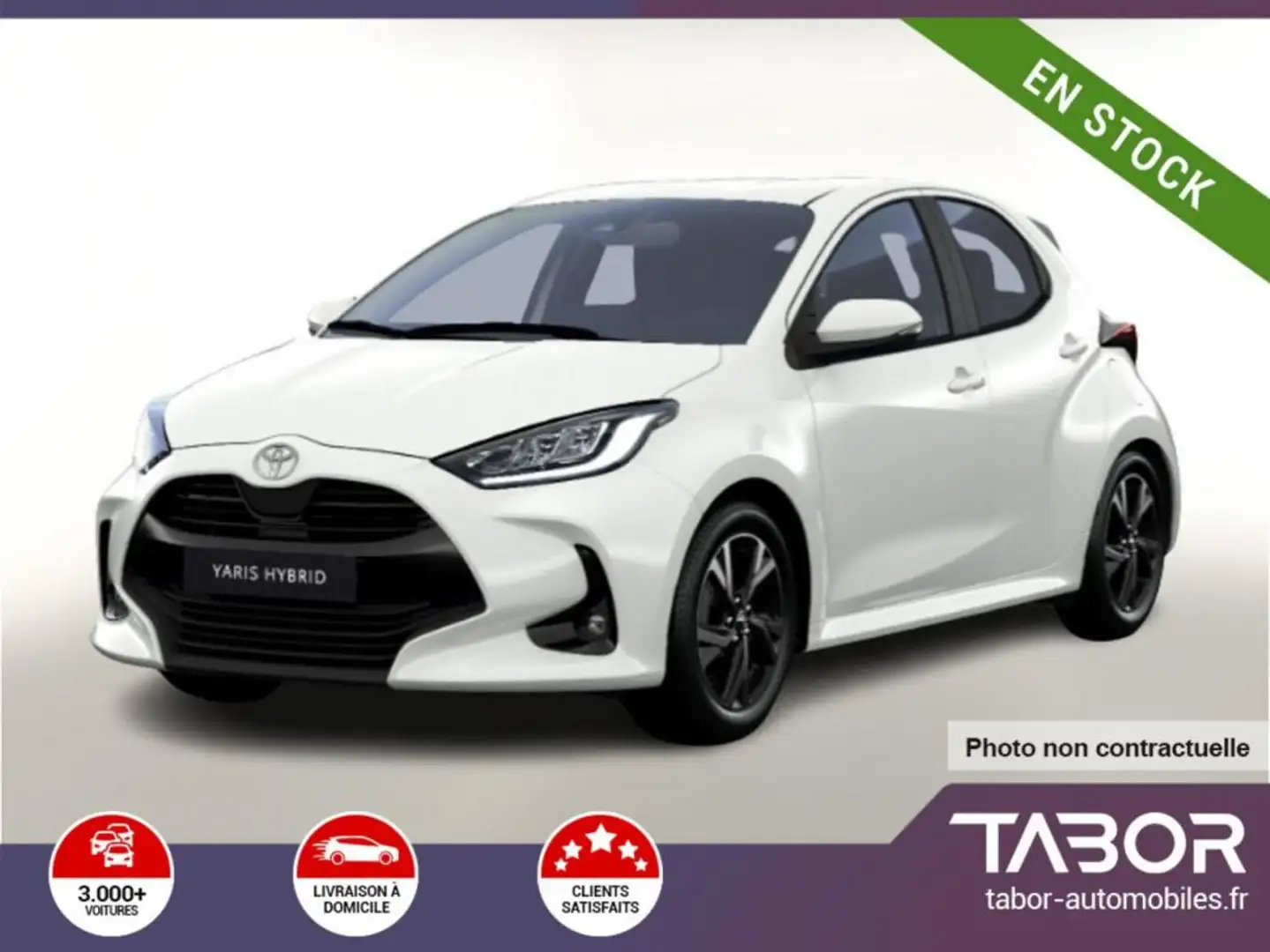 Toyota Yaris 1.5 HEV 116 ACC SHZ Cam LED Blanc - 1