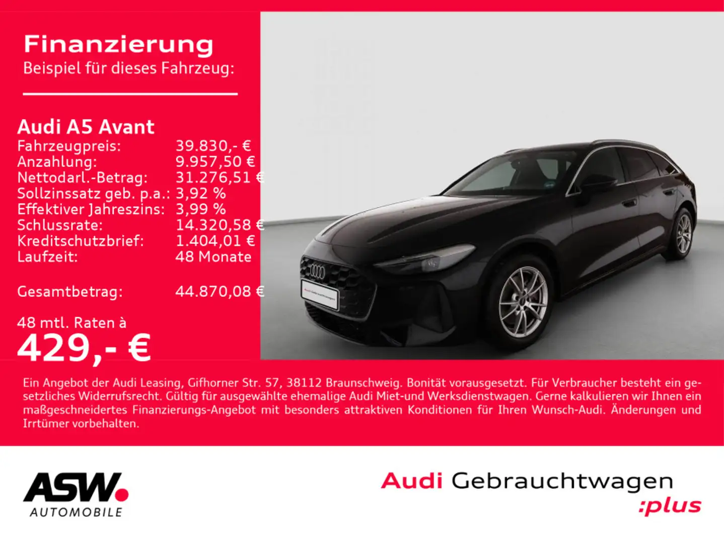 Audi A5 TFSI Stronic NAVI LED AHK ACC RFK SHZ Schwarz - 1