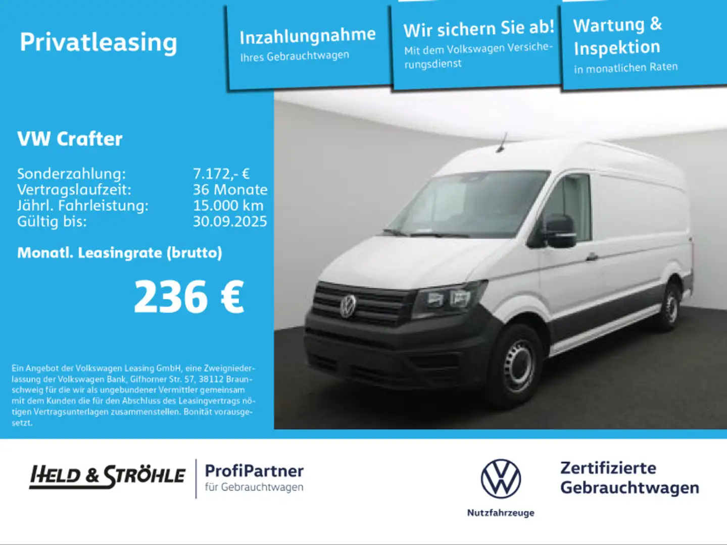 Volkswagen Crafter 35 Kasten MR HD 2.0 TDI KAM PDC SHZ 270° Blanc - 1