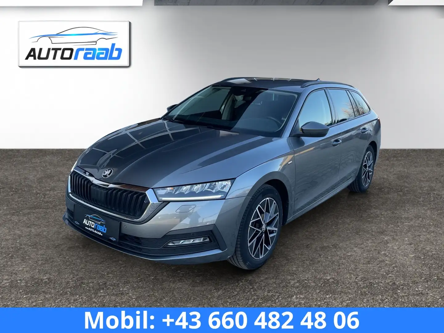 Skoda Octavia Clever 2,0 TDI DSG *AHV*RFK*APP*LED*NAVI*SITZHZ* Grau - 1